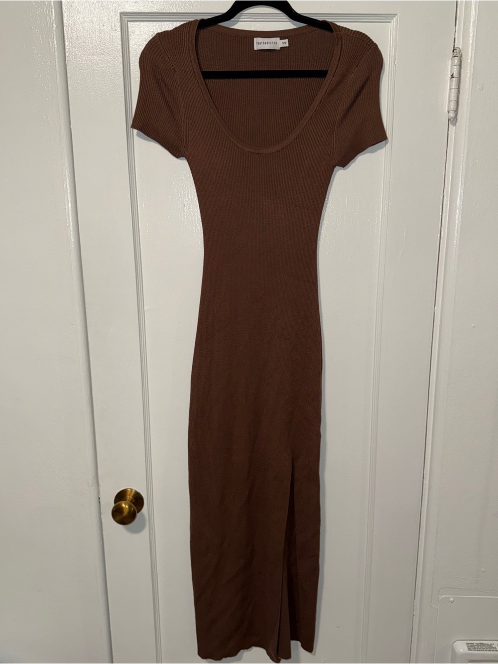 Ribbed Scoop Neck Maxi Dress